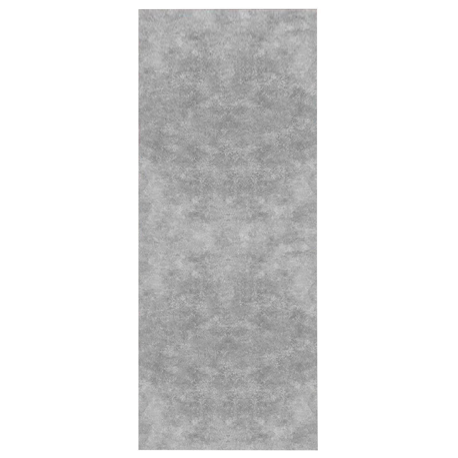 Tapis de couloir gris 80x300 cm avec envers antidérapant pour entrée