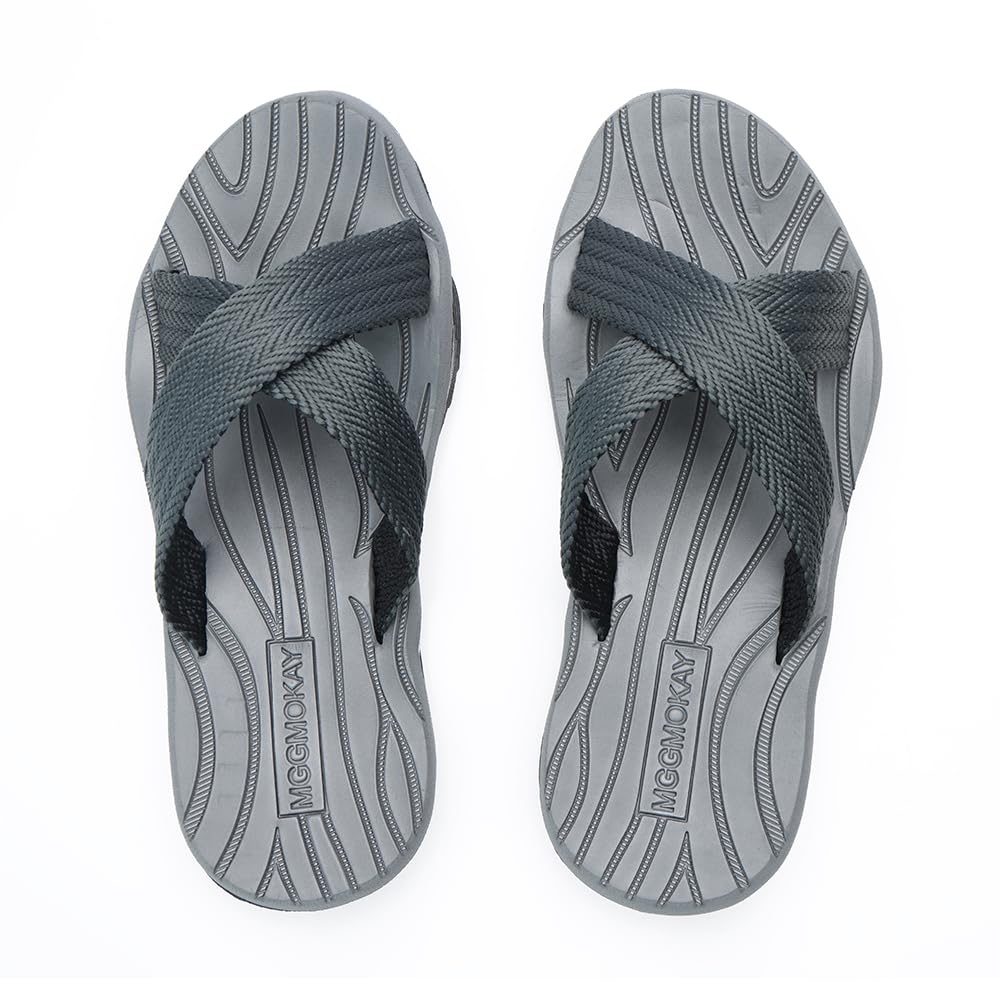 MGGMOKAY Men's Crossover Sandals Man Summer Flip Flops Man Sport Sneakers