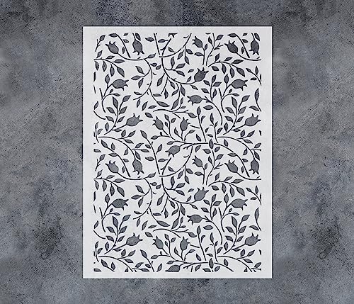 Recopilación de Papel para estarcido los 5 más buscados. 44 GSS Designs - Plantillas grandes de hojas de vid de 12 x 16 pulgadas, plantillas de flores reutilizables para pintar sobre lona de madera, tela de papel, para pared, plantillas...