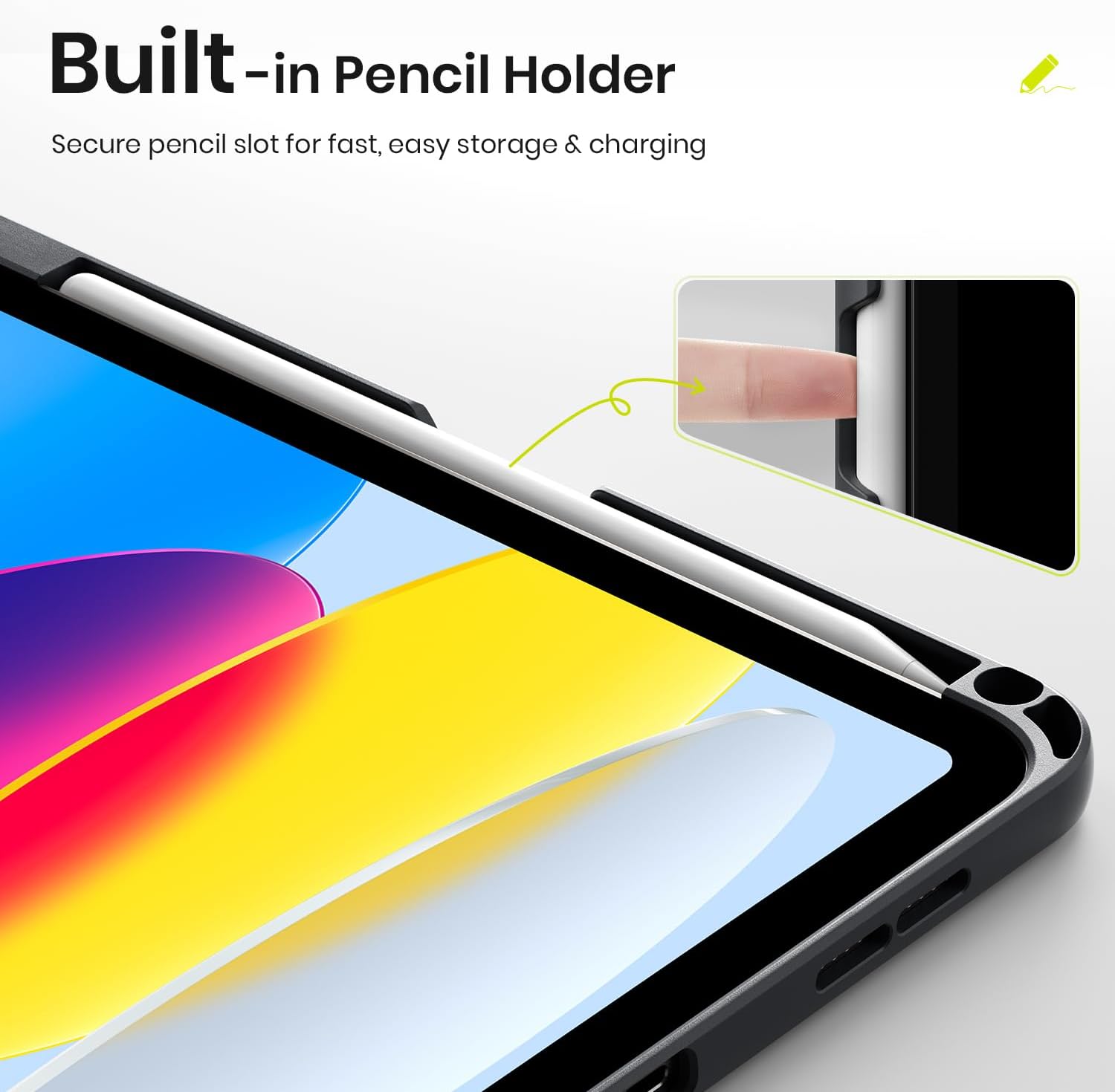 WSKEN for iPad Air 11 Inch Case - M4/M3/M2 (2026/2025/2024), iPad Pro 11, iPad Air 5th/4th Gen (2022/2020), Multi Adjustable Kickstand Cover, Ultra Stable Shockproof Cover with Pencil Holder, Black