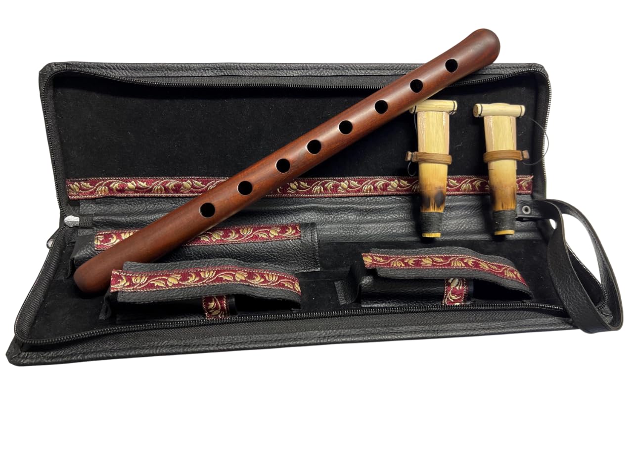 DUDUK Key A Apricot Holz Oboe Balaban Holzblasinstrument Lederetui Spielanleitung 2 Blätter armenischer Duduk