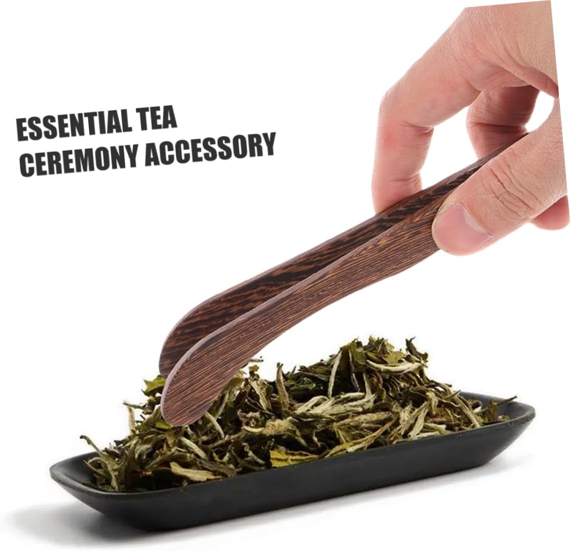 KICHOUSE 2pcs Wooden Tea Clip Tea Tongs for Bag Sugar Cube Kung Fu Accessories Cup Tongs