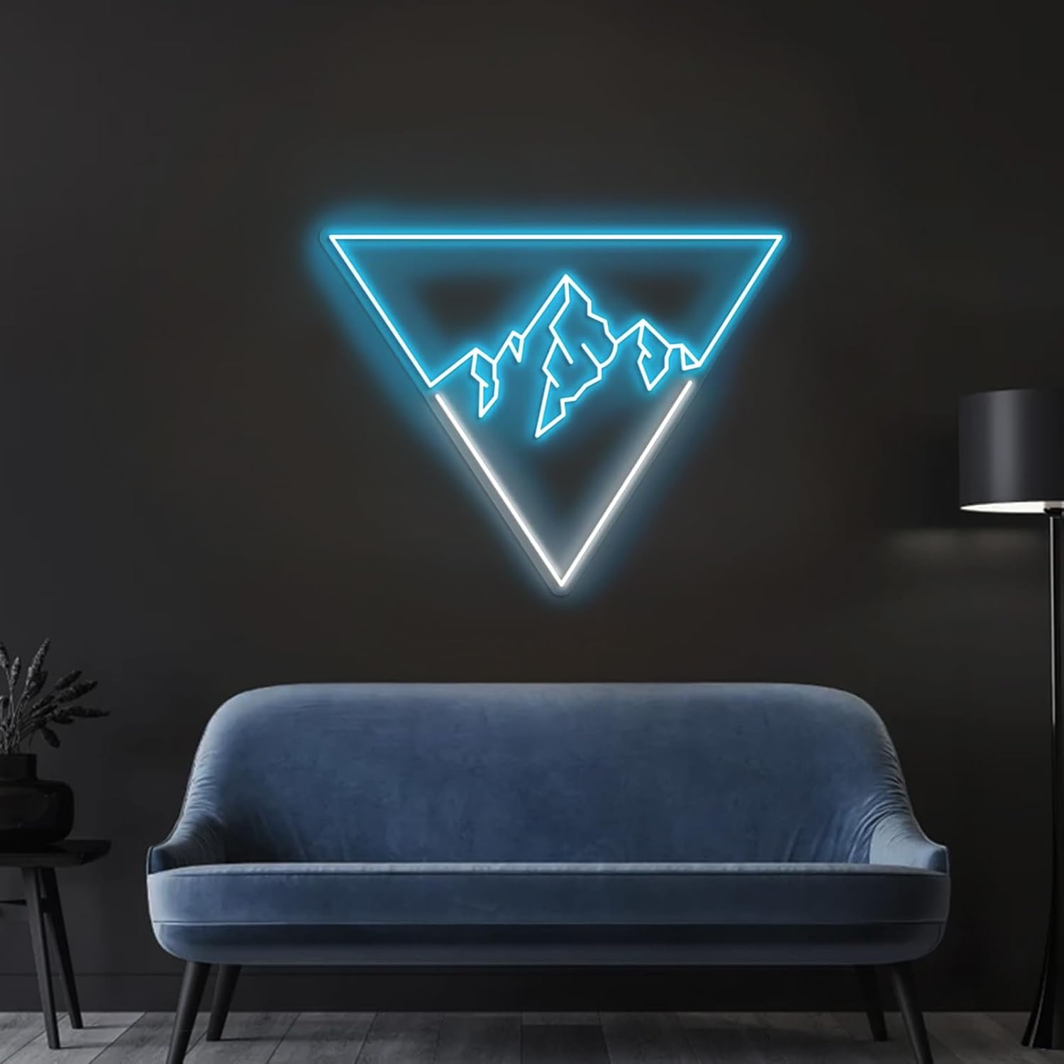 Mountain Neon Sign Mountain LED Light Up Sign Mountain Scenery Wall Art Decor for Home Bedroom Hotels Gallery Game Room Led Lights Size: 30inch
