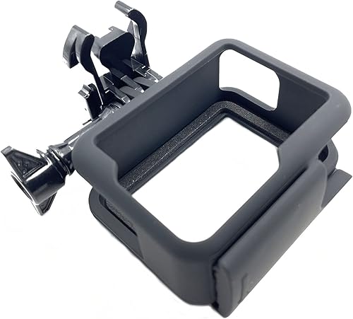 Miniatura 2 de Soporte de marco protector compatible con GoPro Hero 765(2018), carcasa protectora de cámara de acción negra con soporte de liberación rápida