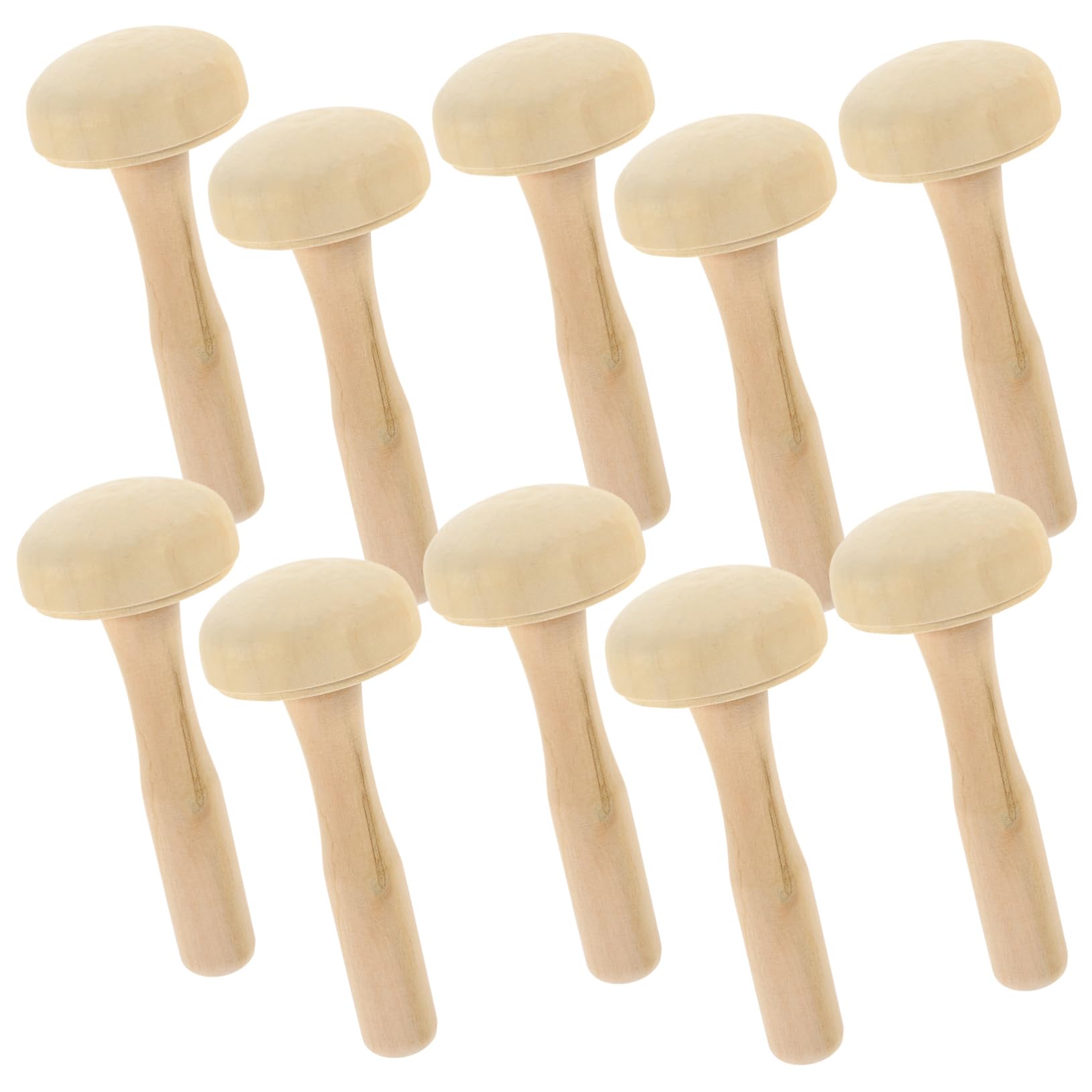 ARTIBETTER 10Pcs Printmaking Tool Wooden Roller Ink Applicator for Art Painting Durable Rubbing Roller for Smooth Ink Transfer and DIY Printmaking Projects