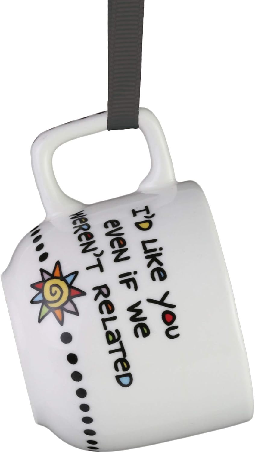 Enesco Our Name is Mud Cuppadoodles Aunt Miniature Mug Hanging Ornament, 2 Inch, Multicolor