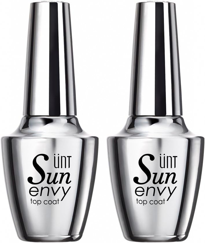 UNT Sun Envy Top Coat Nail Polish Set with 2 Nail Polishes