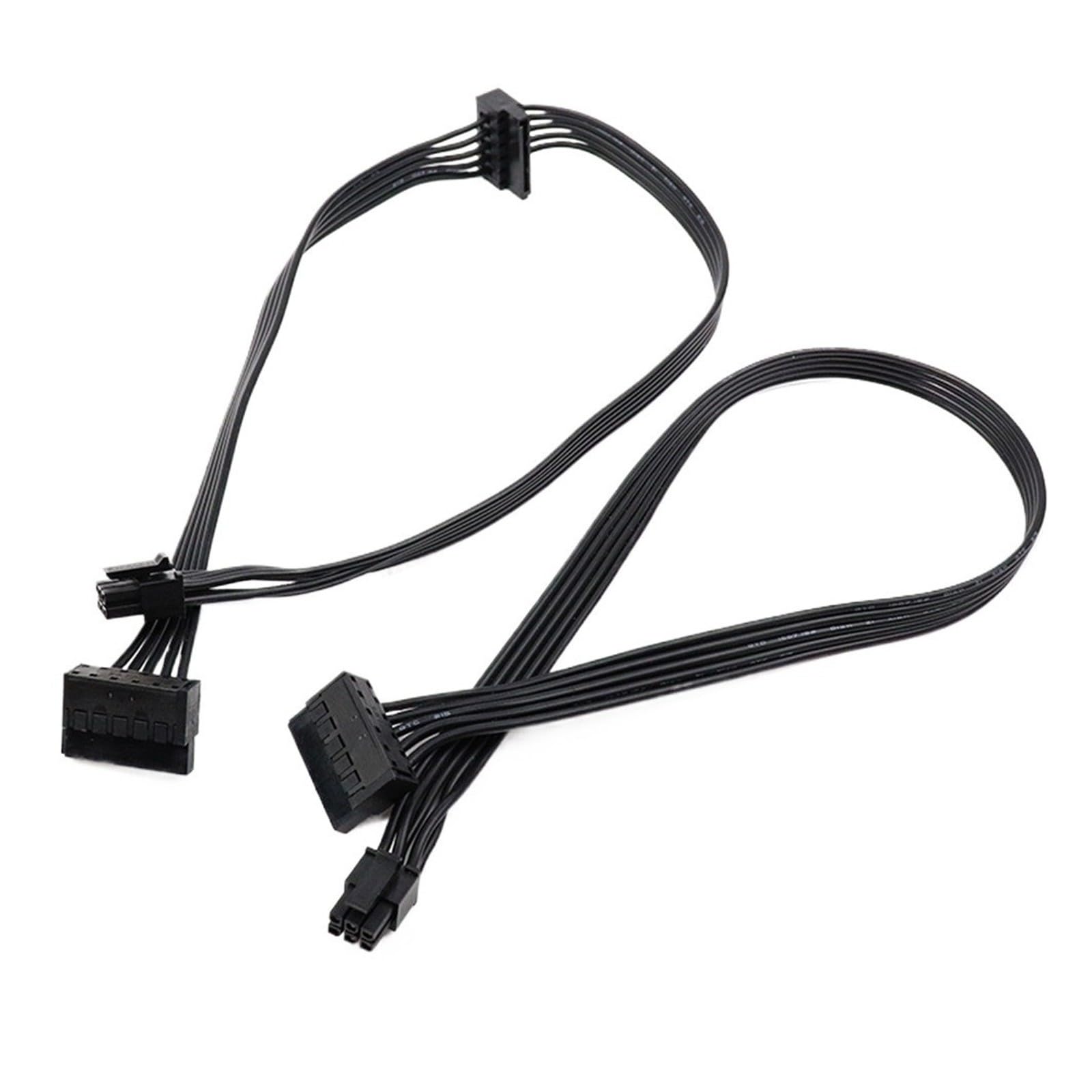 Cavo di alimentazione splitter mini da 6 pin a SATA(Mini 6Pin to 2 SATA)