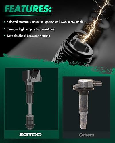 Miniatura 2 de SCITOO Paquete de bobinas de encendido para Volvo XC90 2.0LL 2016-2020 para Volvo XC40 2.0LL 2019-2020 para Volvo V60 2.0LL 2015-2020 para Volvo S60