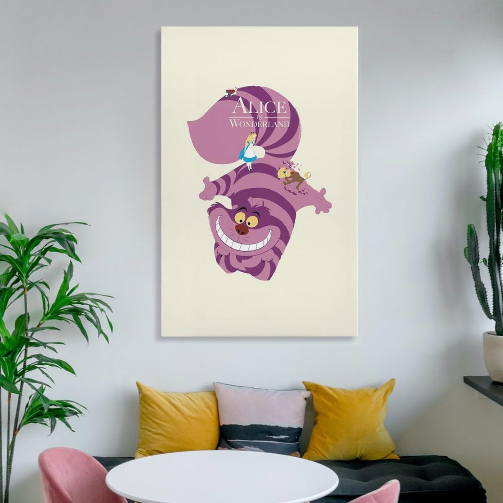 Amazon.co.jp: 不思議の国のアリス チェシャ猫 アートポスター 飾り絵
