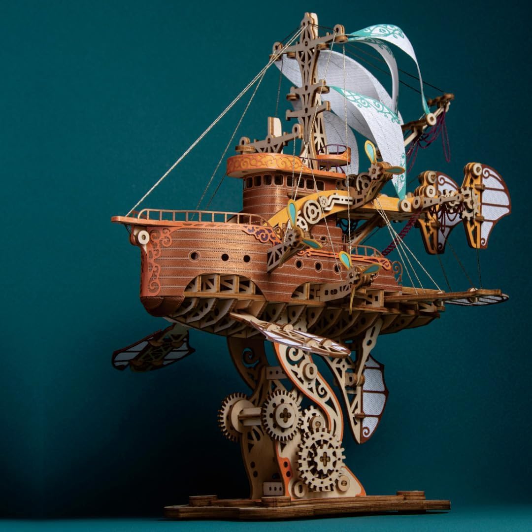 In 80 Tagen per Schiff um die Welt, 3D-Puzzles für Erwachsene und Kinder zum Bauen, Howcat, Holz, 421 Teile