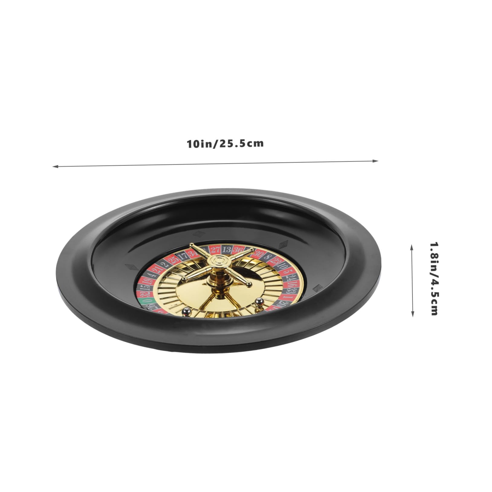 Roulette de Poker de Table Compacte et Portable Roue Tournante Créative pour Jeu de Festival et Fête