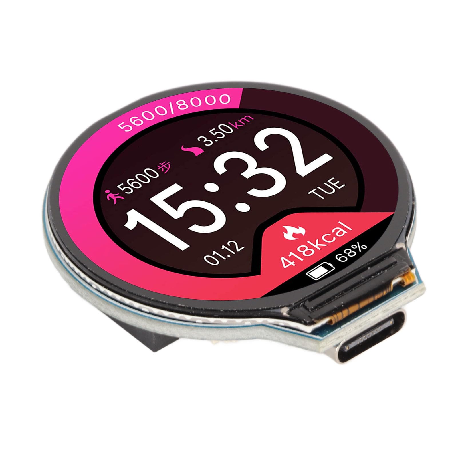 Annadue 1.28in Round LCD RP2040 MCU Board per Progetti DIY
