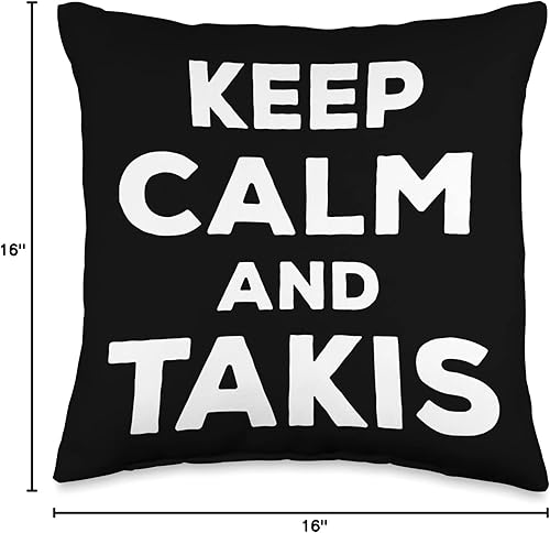 Miniatura 6 de Let's Wear This Fun Keep Calm And Eat Takis Foodie Almohada de 18 x 18 pulgadas, multicolor