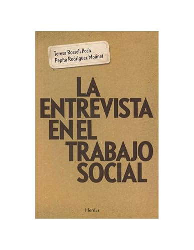 Entrevista en el trabajo social, La (SIN COLECCION)