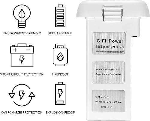 Miniatura 5 de MaximalPower Gifi Power 4980mAh para DJI Phantom 3 SE Batería Li-Po profesional (paquete de 2)