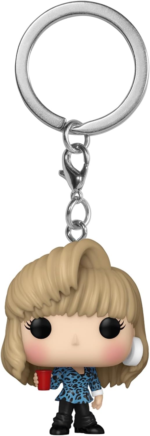 Funko POP! Keychain: Friends, 80's Hair Rachel Green Novelty Keyring, Collectable Mini Figure, Stocking Filler, Gift Idea