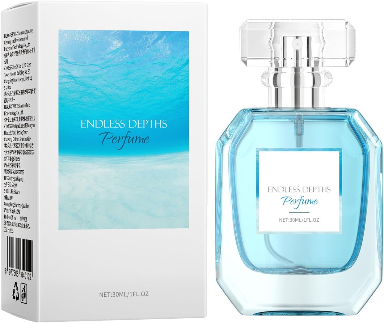 Infinite Deep Sea Perfume - Pheromones Perfumes for Men - Fresh Ocean Fragrance: Fresh and Long Lasting, Unleashing The Masculinity, 1.0 Fl Oz