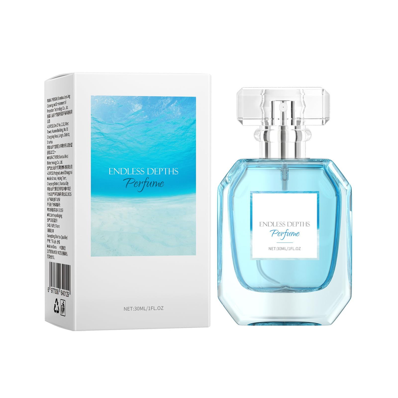 Infinite Deep Sea Perfume - Pheromones Perfumes for Men - Fresh Ocean Fragrance: Fresh and Long Lasting, Unleashing The Masculinity, 1.0 Fl Oz
