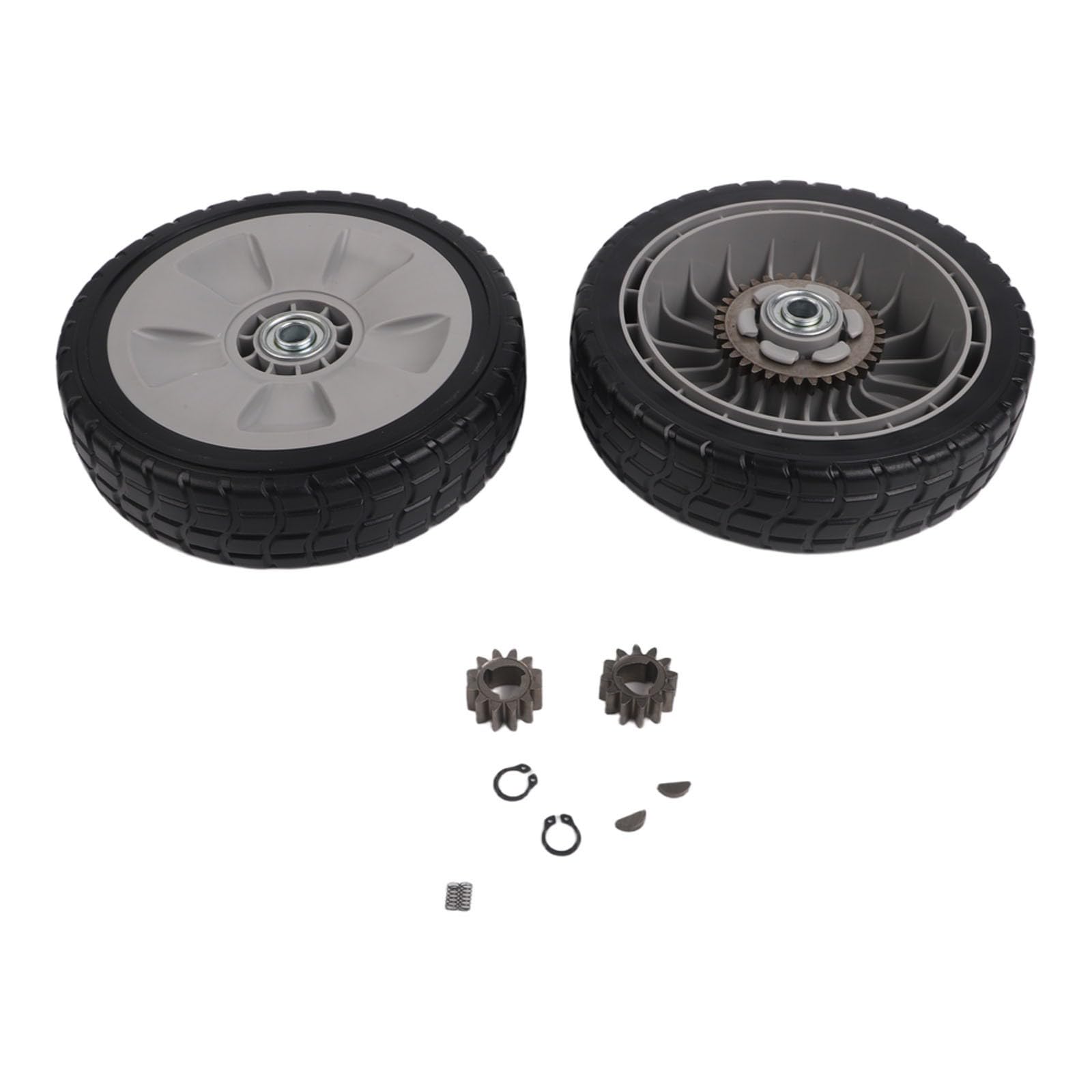 Ruedas de repuesto para cortacésped Honda HRR216, HRS216 y HRT216, incluye kit de piñón de accionamiento de 12 dientes para cortacésped 42661 VE2 800 y 42672 VE2 800 (número de pieza: 44710