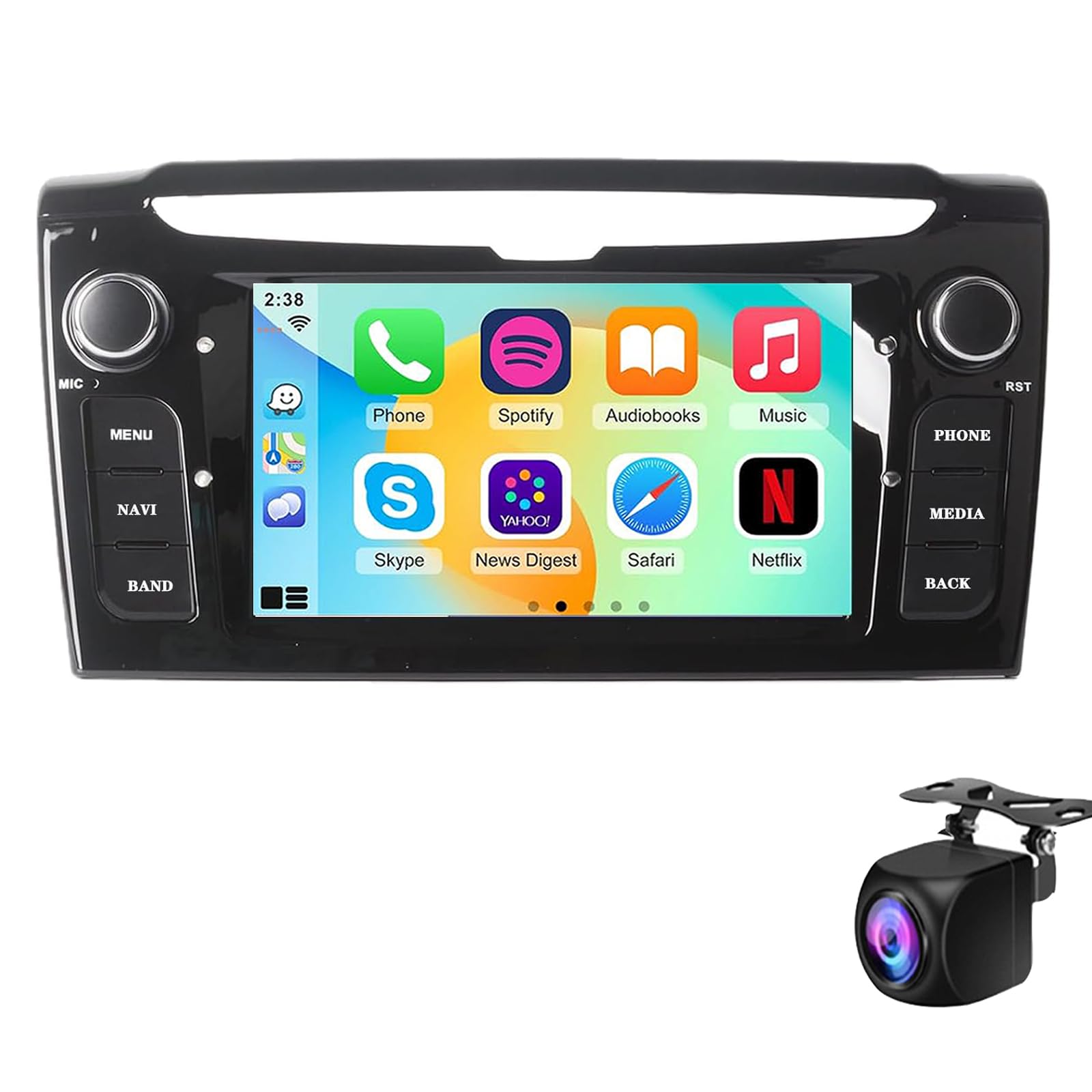 Dcoiek Radio For LANCIA YPSILON 2012-2020 Android 15 Support Wireless CarPlay Android Auto,7 Inch Car Screen With Bluetooth Radio With WIFI GPS DSP FM/RDS AHD Rear Camera(Color:WIFI 1G+32G)