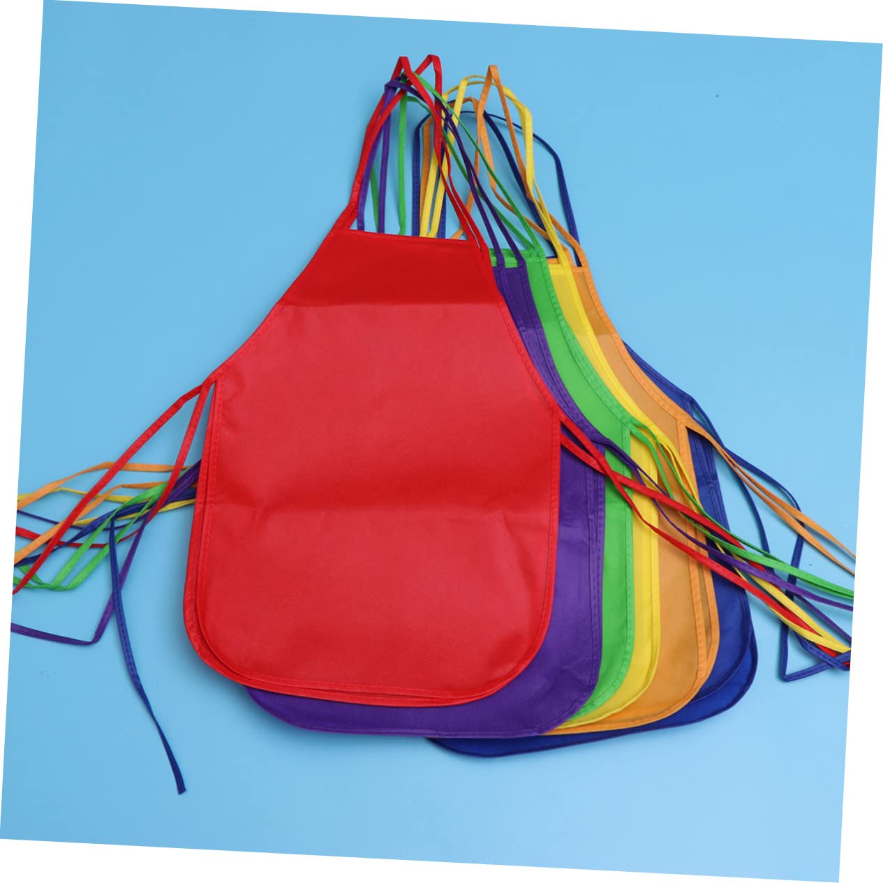 LABRIMP 2 Set Grembiule Da Pittura Artistica Per Ragazzi E Ragazze Grembiule Artigianale in Tessuto Non Tessuto Grembiule Da Pittura Per Bambini 12 Pezzi * 2