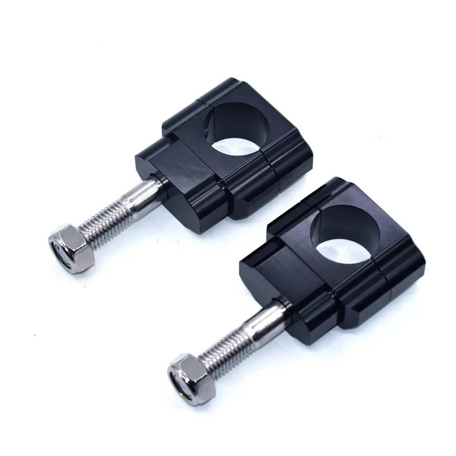 Abrazadera Manillar Adaptador Abrazadera Montaje Barra Manillar Motocicleta CNC 1-1/8" Y 28 Mm Para Dirt Pit Accesorios Motocross Elevador(M10 Black)
