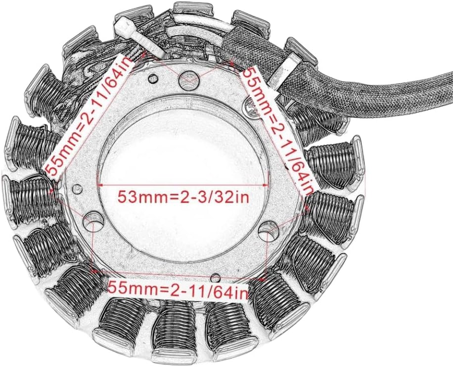 Stator Coil Compatible with LTA500 4WD 2002-2007 ATV Generator Magneto Replacement for Part Numbers 32101-09F40 and 32101-09F30