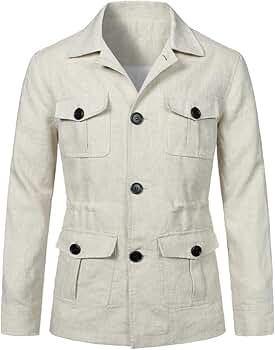 DOLCE & GABBANA リネン100% ジャケット　ミリタリー　サファリ DOLCE & GABBANA リネン100% ジャケット ミリタリー サファリ