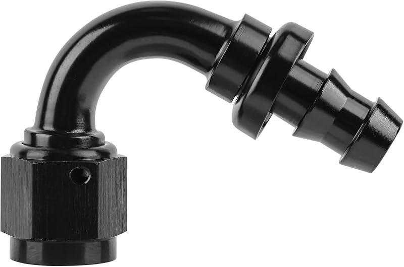 Conexão para mangueira de combustível EVIL ENERGY 8AN com espigão de 1/2" e ângulo de 120° – 1 unidade