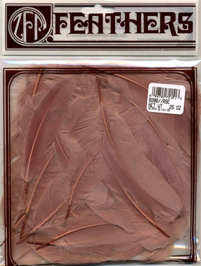 Zucker Feather (TM) - Loose Goose Satinettes Dyed - Rose