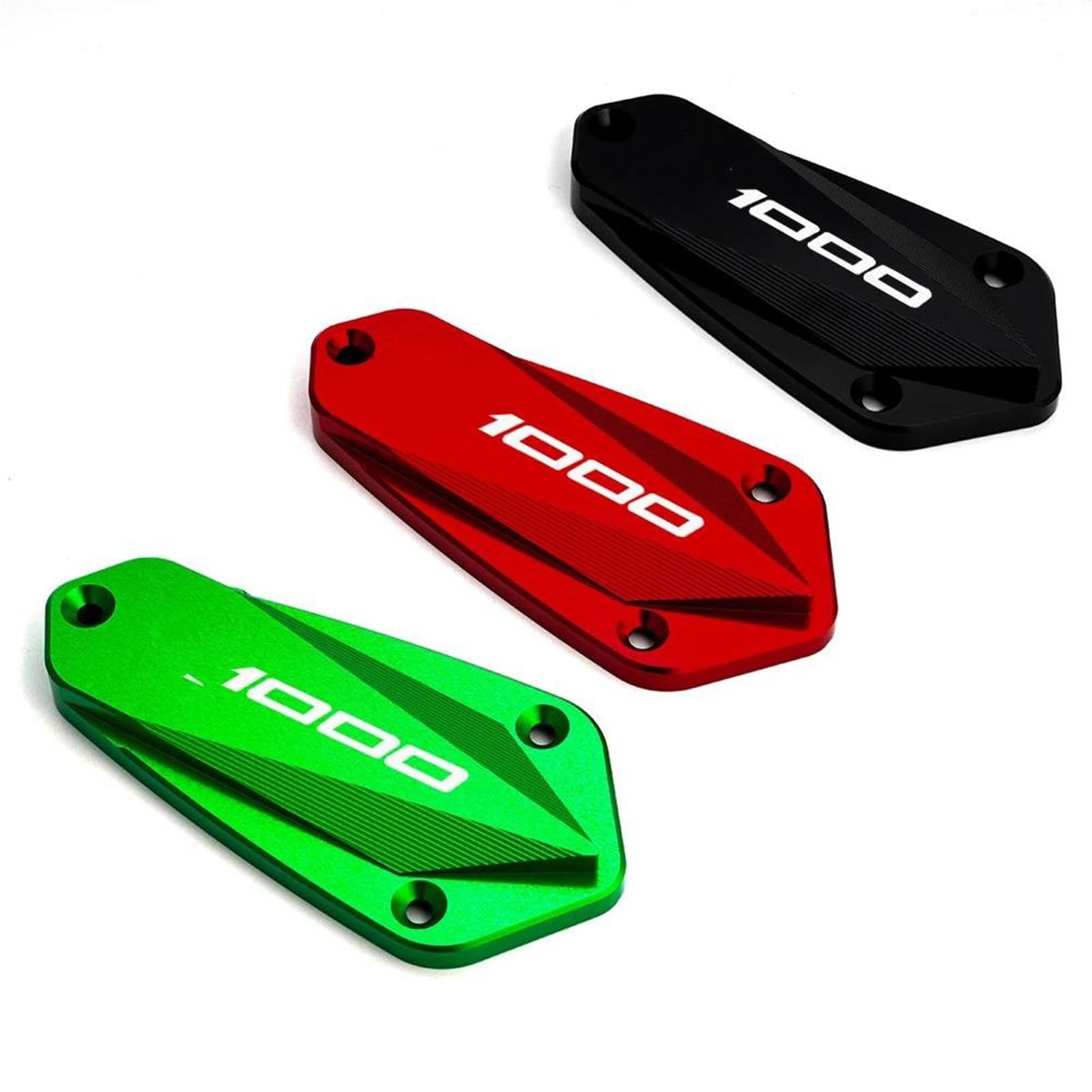Tapas de líquido frenos delantero y trasero motocicleta tapas llenado aceite, accesorios protección para KAWASAKI Z1000 Z1000R 2017-2022 moto | A set of Red