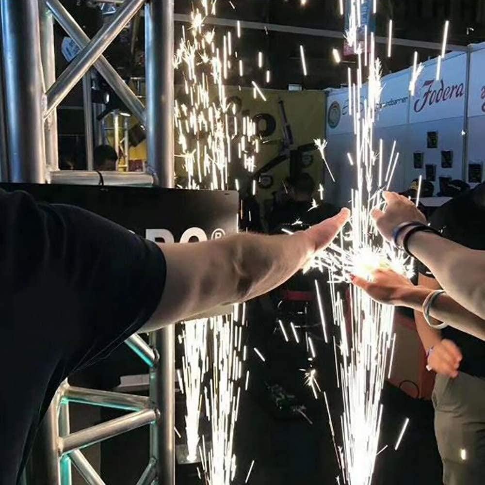 600W Pyrotechnikmaschine Bühne Spezialeffekt Sparkular Effekt Maschine mit Fernbedienung Valentinstag Feuerwerk Cold Spark Machine für Hochzeit Party DJ Disco Bühne Konzert TV Show