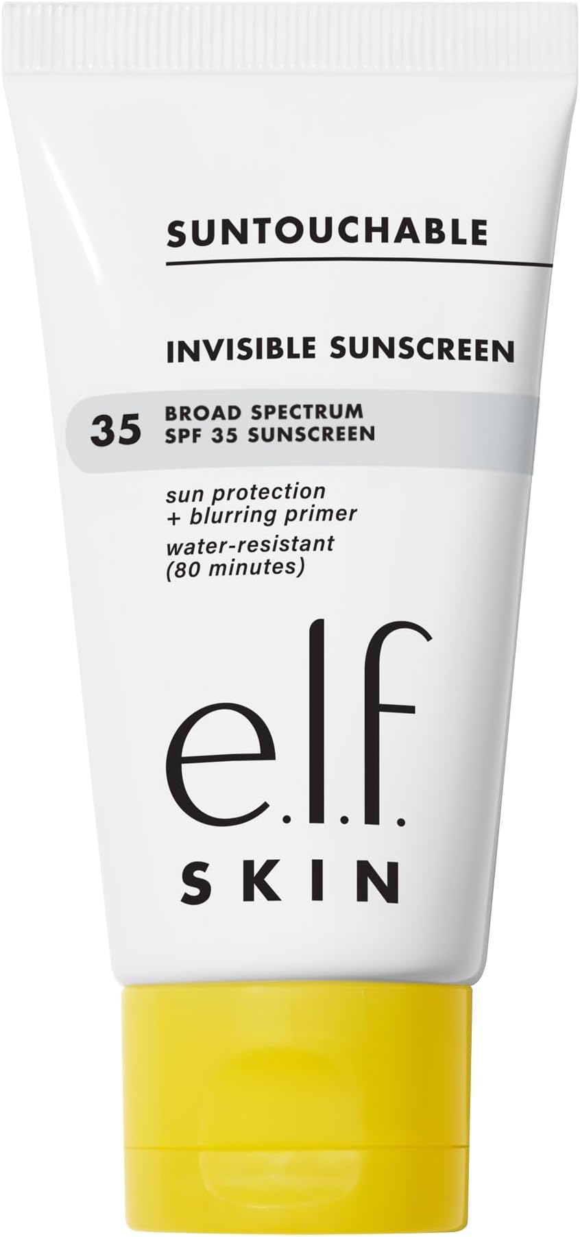 e.l.f. SKIN Suntouchable Invisible SPF 35, Lightweight, Gel-based Sunscreen For A Smooth Complexion, Doubles As A Makeup Primer, Vegan & Cruelty-Free, Packaging May Vary