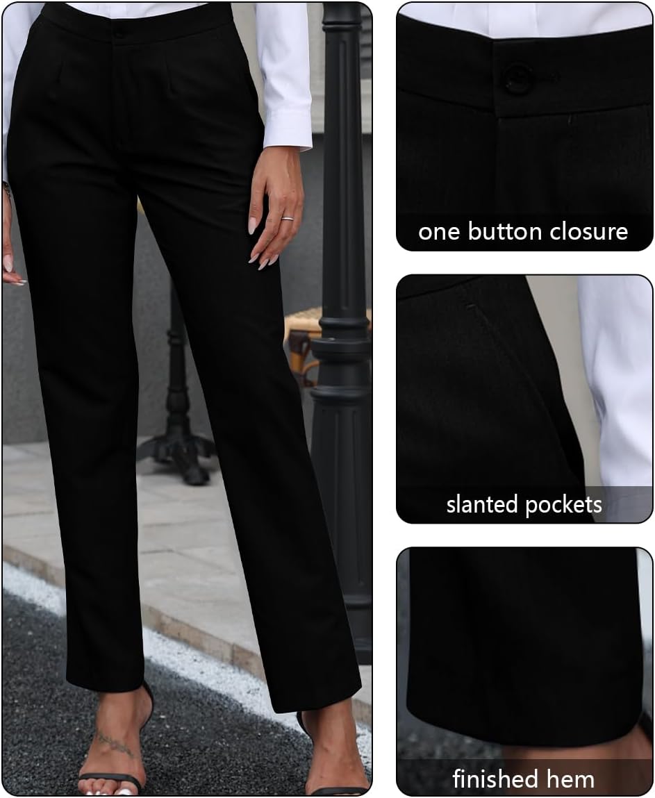 Women's 2 Piece Suit One Button Slim Fit Dressy Blazer Pants Suit Set Business Casual Outfits for Women - Image 6