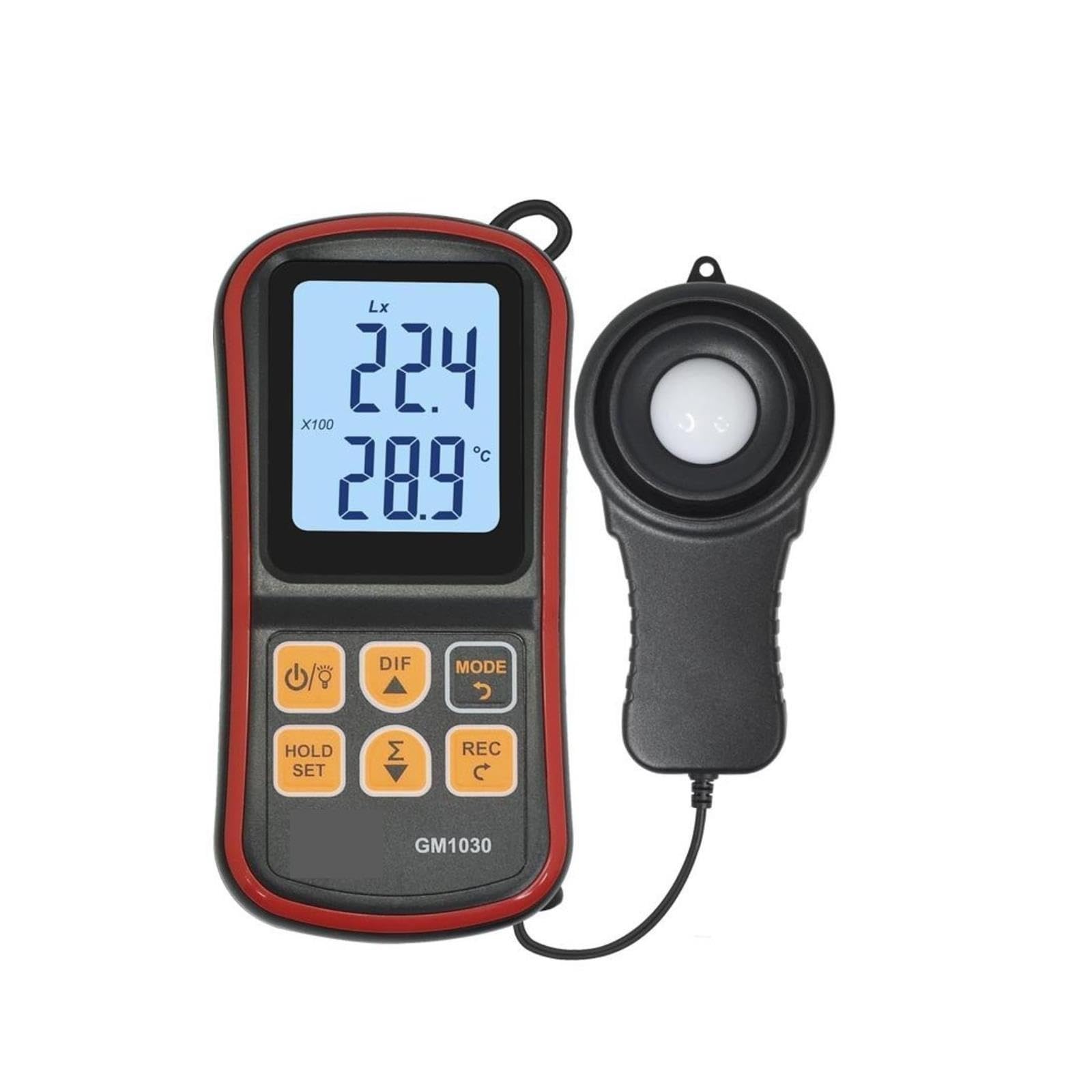 Medidor de Tinte, Medidor de luz Digital GM1030 0-200.000 Lux FC fotómetro Mini probador Ambiental
