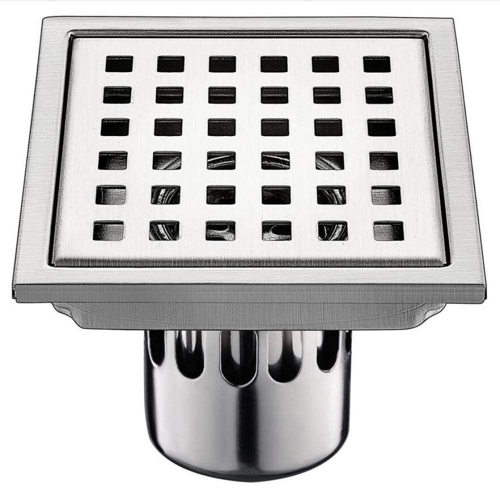 Odpływ podłogowy 15 * 15 cm Prosty odpływ podłogowy ze stali nierdzewnej Odpływ o dużym przepływie Kwadratowy odpływ prysznicowy Kratka odpływowa
