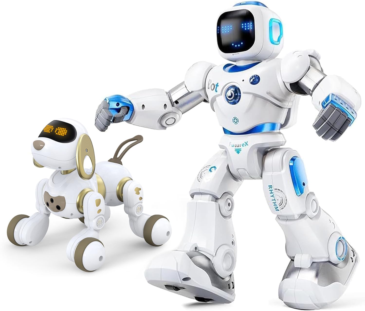 Amazon.com: Ruko 18011 White Smart Robot Dog and 1088 Blue Smart