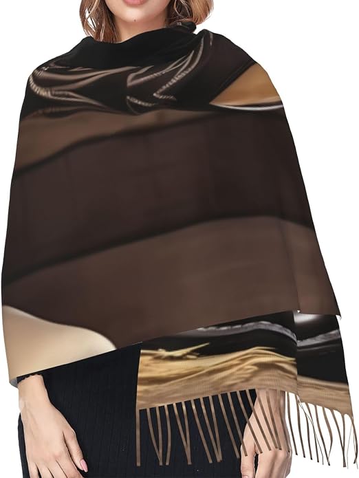 Écharpe Longue Coq Mignon – Foulard Cachemire Imitation Doux & Chaud Automne-Hiver Femme