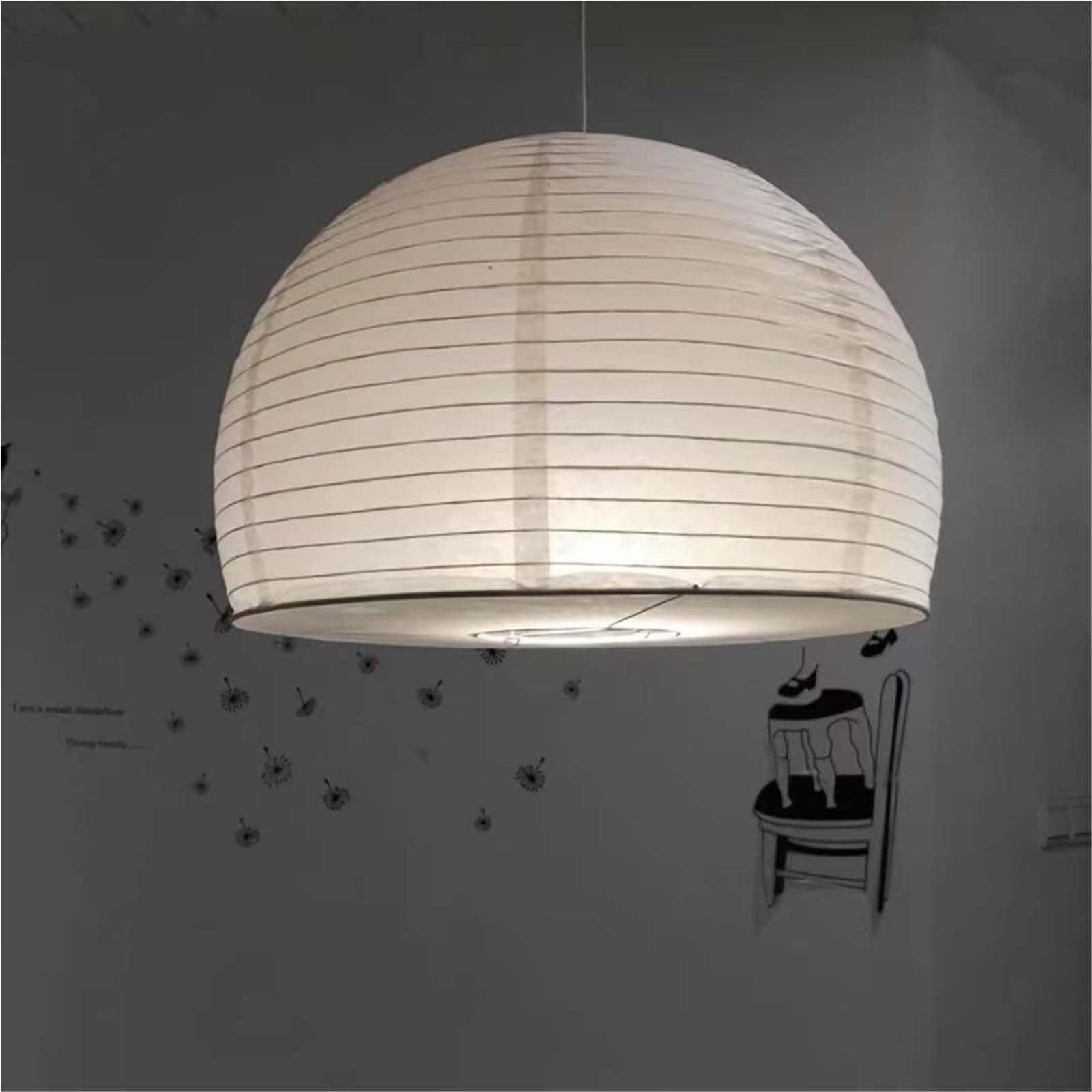 Lampada A Sospensione In Carta Creativa A Cupola, Lampada Da Soffitto In Carta Artistica Lampadario Decorativo In Carta for Camera Da Letto, Soggiorno, Sala Da Pranzo