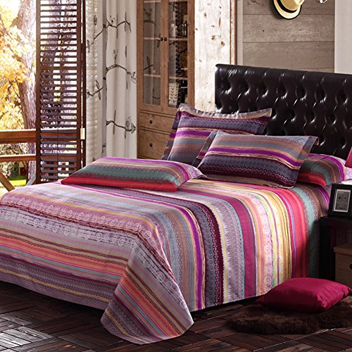 Drap double rembourré en coton gratté effet ponçage haut de gamme - 2