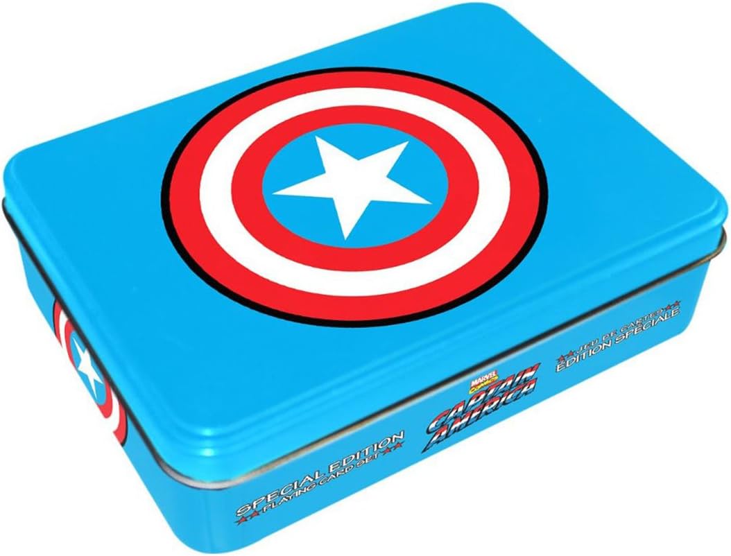 Official Captain America Playing Cards and Tin