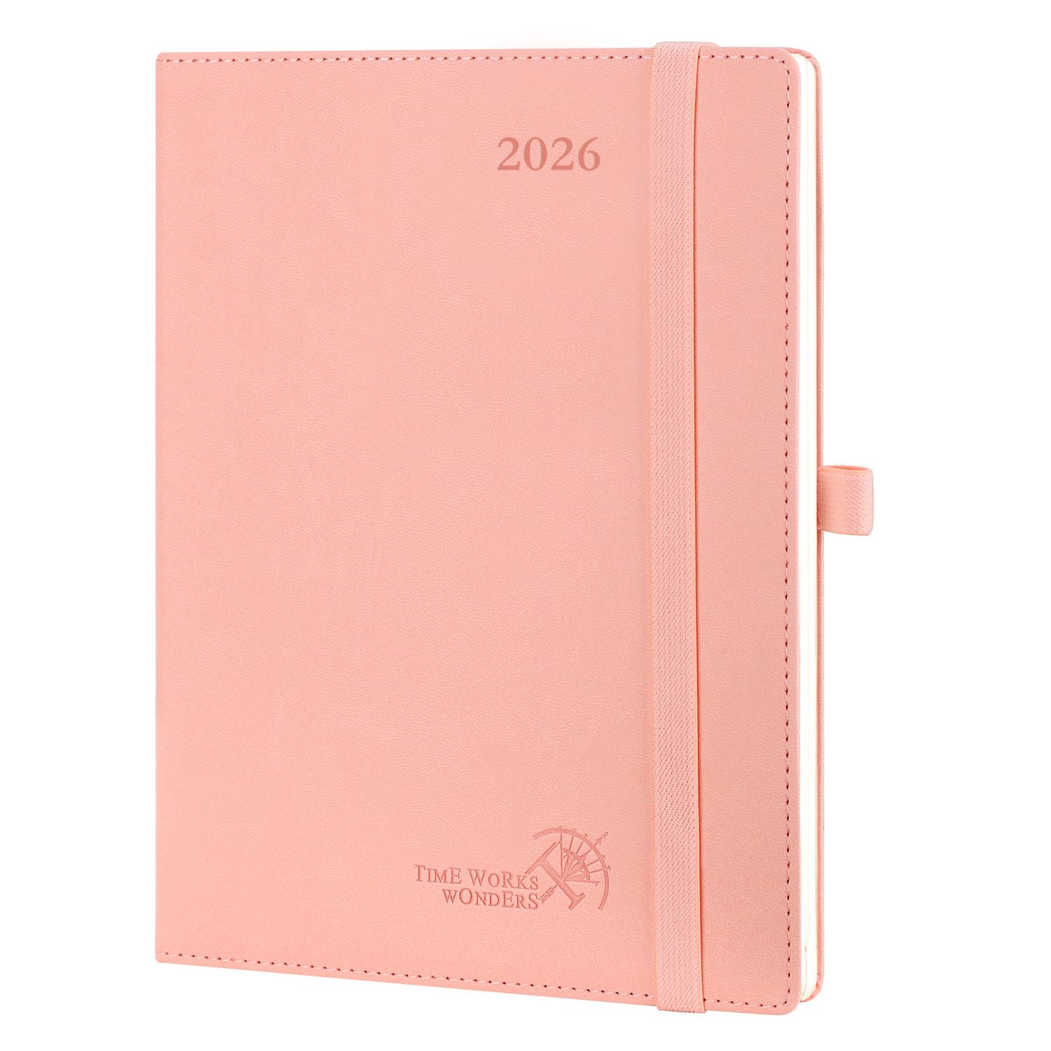 POPRUN TJ 26 WELO7 PE – Planificateur 2026 (format Moyen – 16,5 X 21,6 Cm) Avec Horaire Et Mise En Page Verticale – Calendrier Hebdomadaire 2026