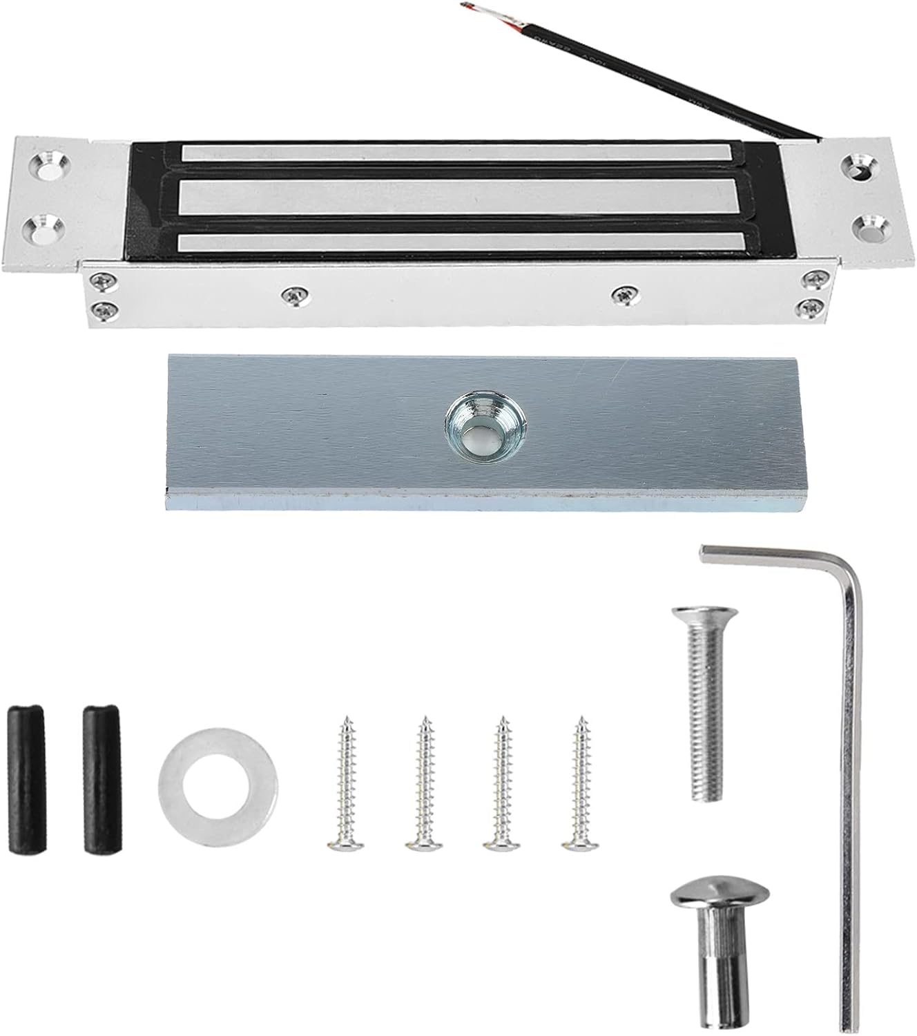 Horoper DC 12V 180kg Holding Force Embedded Electric Magnetic Lock Electromagnetic Lock Access Control OutSwinging Door Access Control System