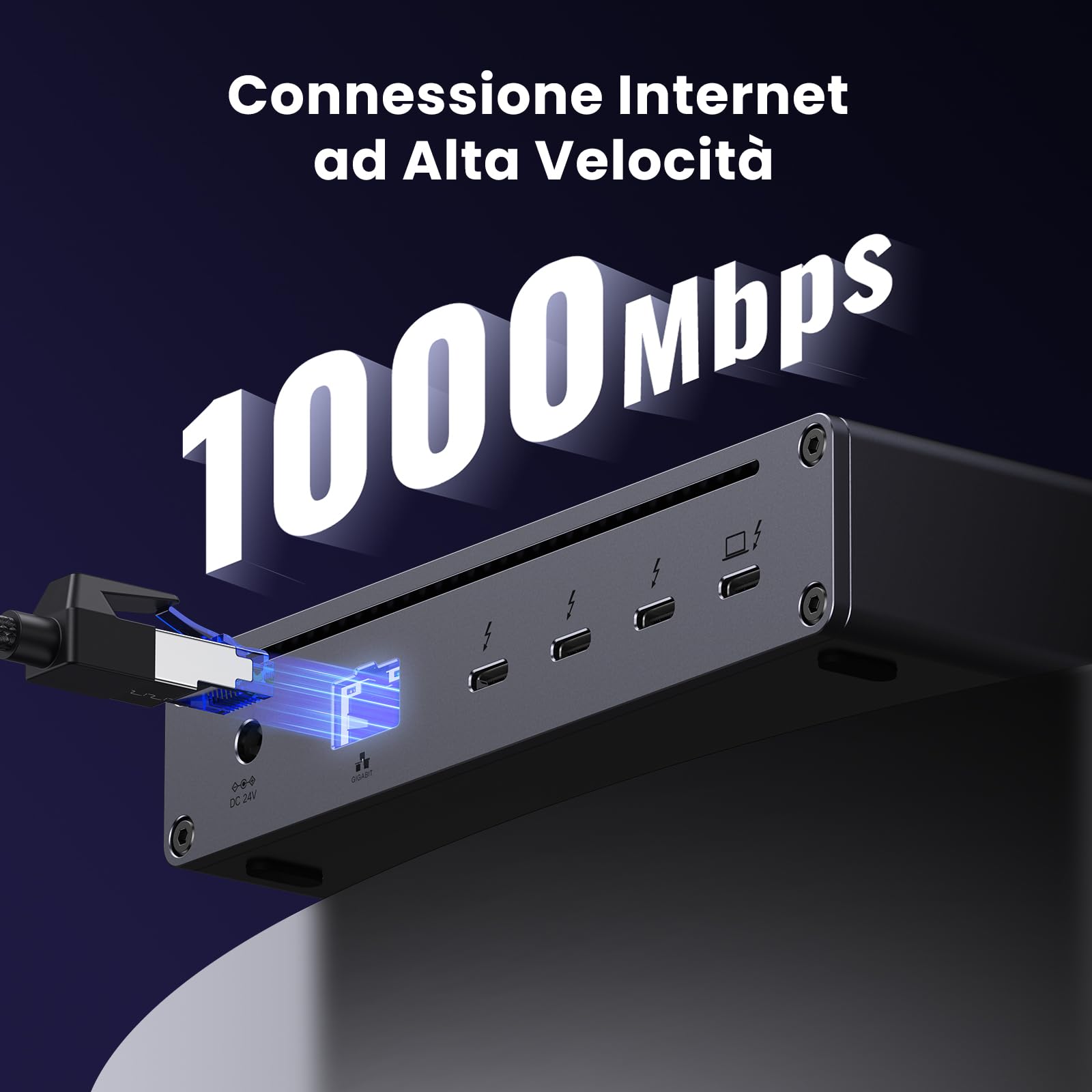 UGREEN Revodok Max 208 Docking Station Thunderbolt 4 8 in 1 Doppio Display | 3TBT4, 40 Gbps, Singolo 8K30Hz, Doppio 4K60Hz, Porte USB 3.2 multiple 10 Gbps, Ethernet Gigabit, Ricarica 85W, DC 140W