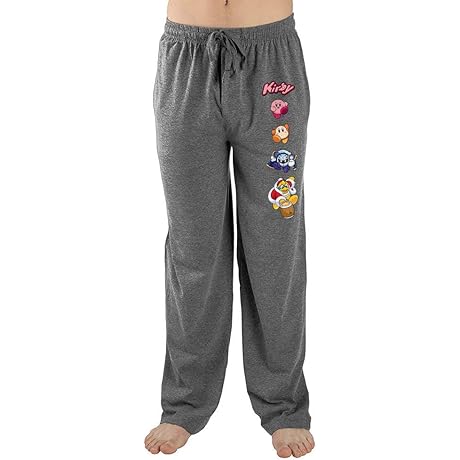 Men's Kirby Classic Video Game Characters Sleep Pajama Pants