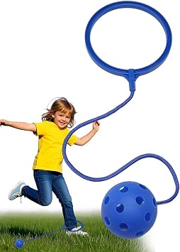 Ankle Skip Ball for Kids, Kids Ankle Skip Ball, Soft Jumping Ring Rotating Single Leg Swing, Coordination Active Play Single Leg Jumping Balls, for Kindergarten School Break Family Vacation
