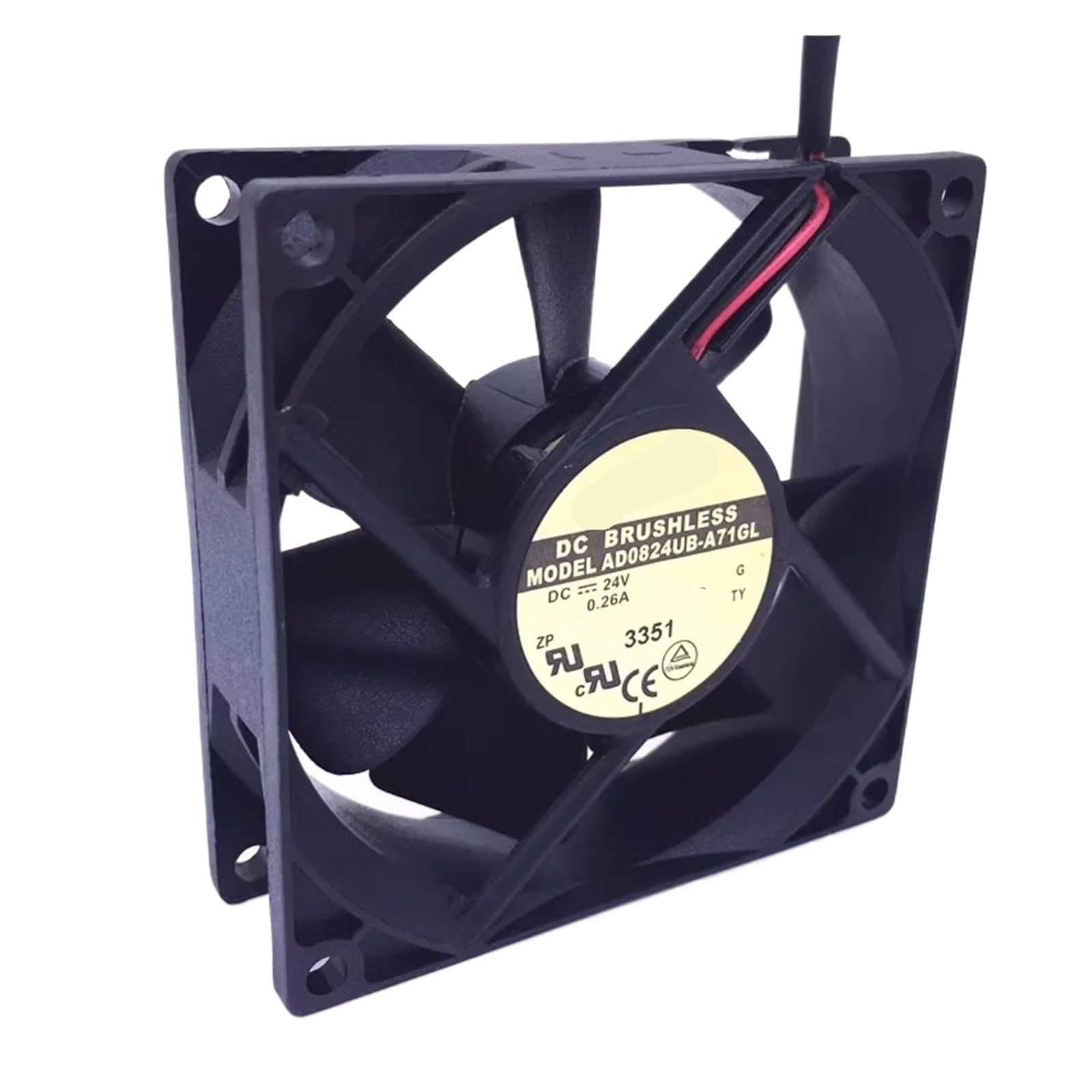 80mm 24V Fan 80x25mm AD0824UB-A71GL DC 24V 0.26A 2Wire Cooling Fans
