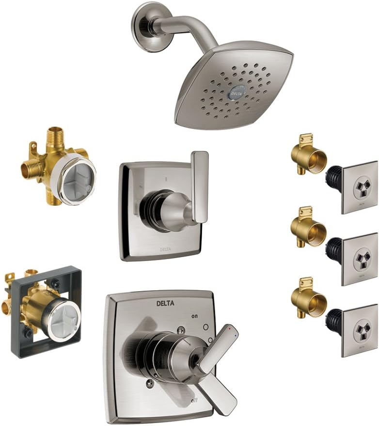 Delta KS17264DRB03SS Ashlyn Monitor Shower Kit, 3Setting 2Port