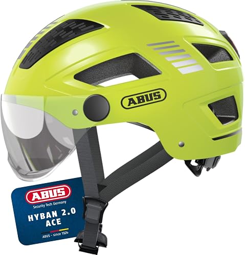 ABUS Casque Urbain Hyban 2.0 ACE, Jaune, Taille M